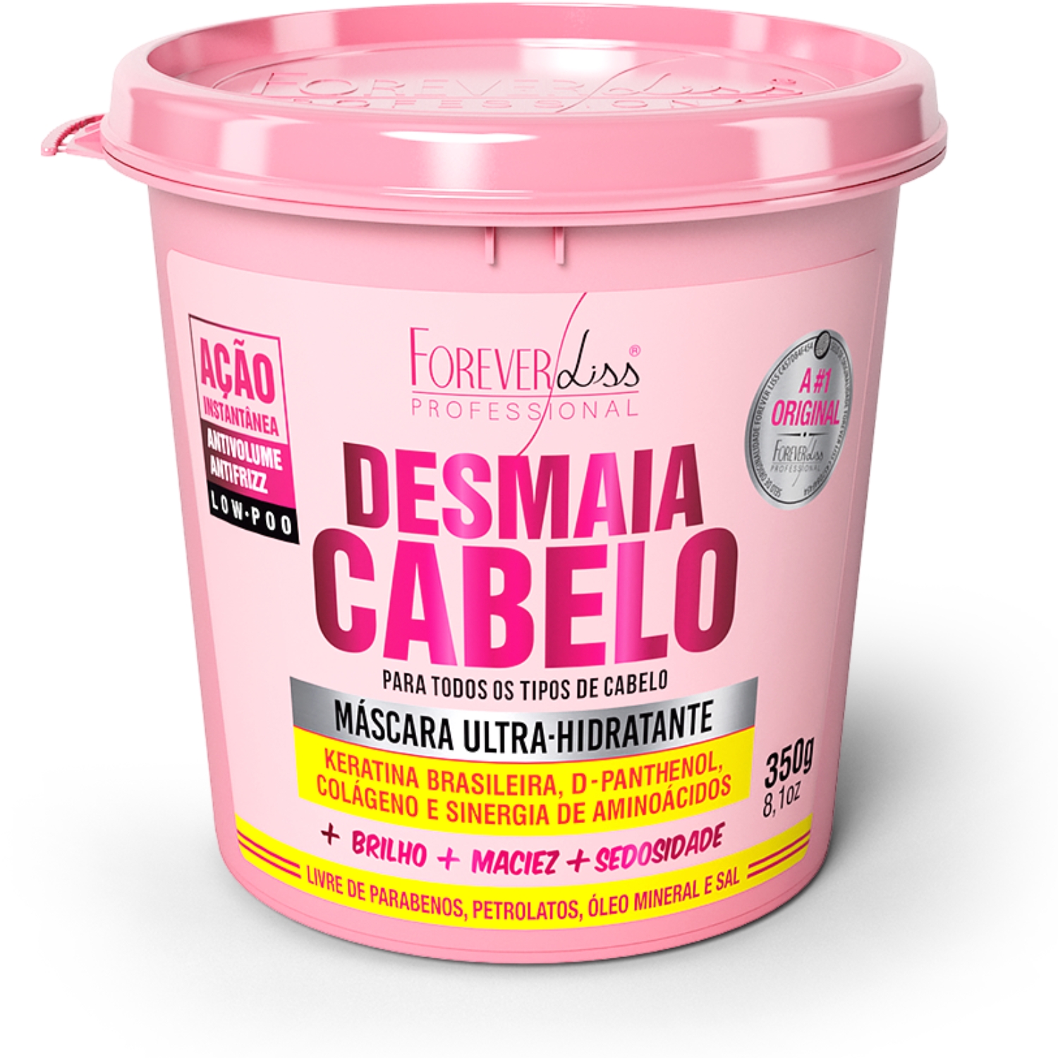 Máscara Ultra Hidratante Desmaia Cabelo Forever Liss 350g